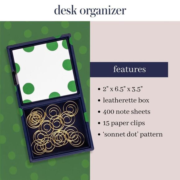 NWT Kate Spade New York Desktop Organizer Tray Sonnet Dot - Picture 1 of 4